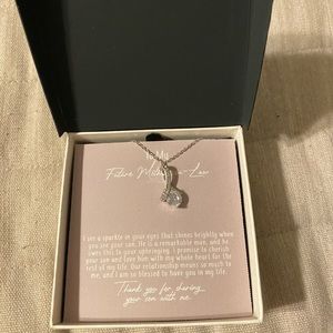 A very special necklace for a very special mother of the groom. Never worn!